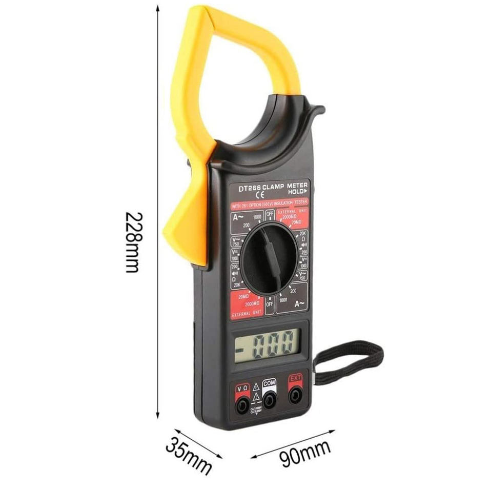 Multimeter Digital - Multímetro Digital DT266 com LCD de