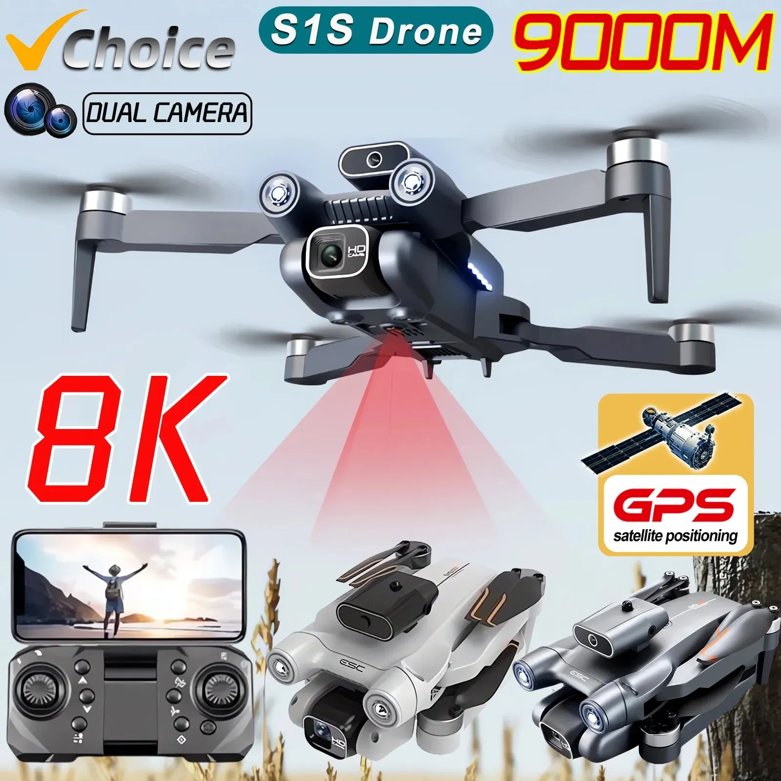 Diy Drone Electronics - Profissional Brushless Motor Drone, GPS Drone,