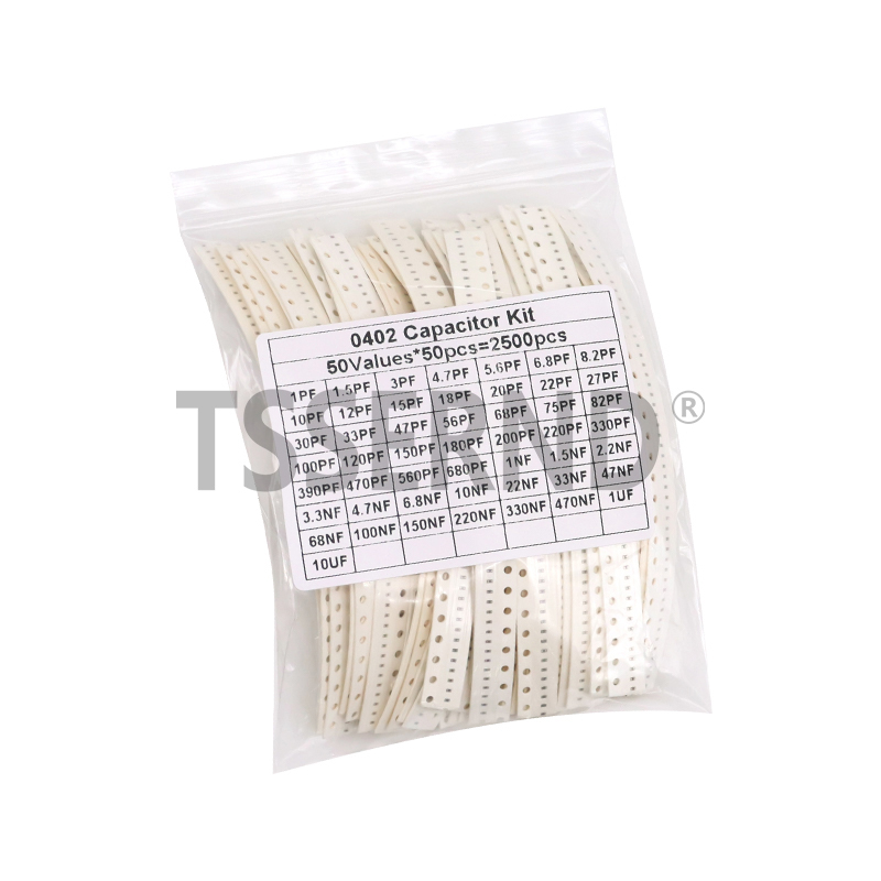 Capacitor Kit Assortment - 2500pcs 0402 0603 0805 SMD Kit