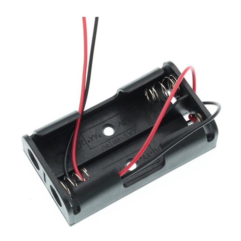 Diy Electronics Holder - AAAEL-100Pcs Caixa para 2 Pilhas AA