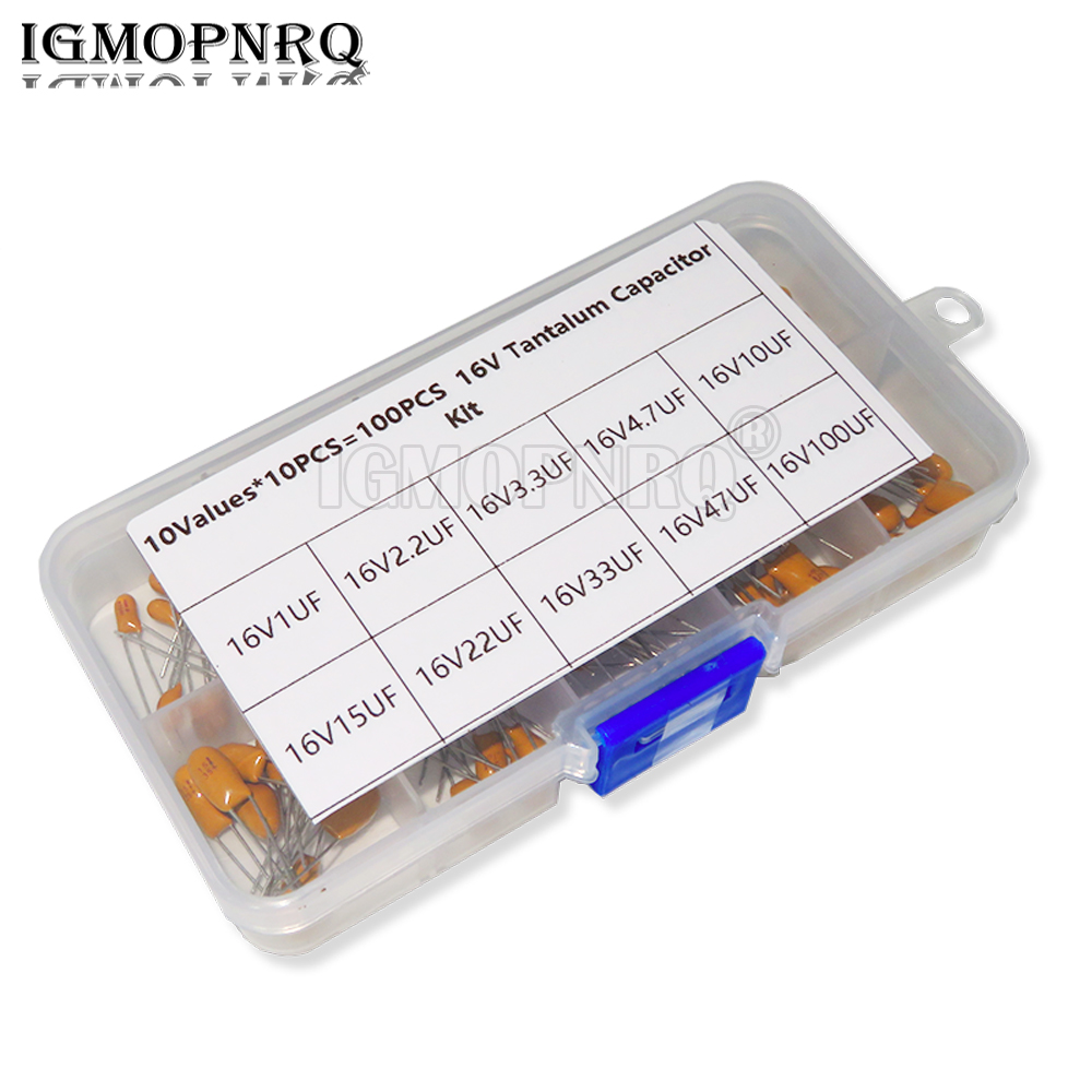 Capacitor Kit Assortment - 100 peças 10 valor * 10