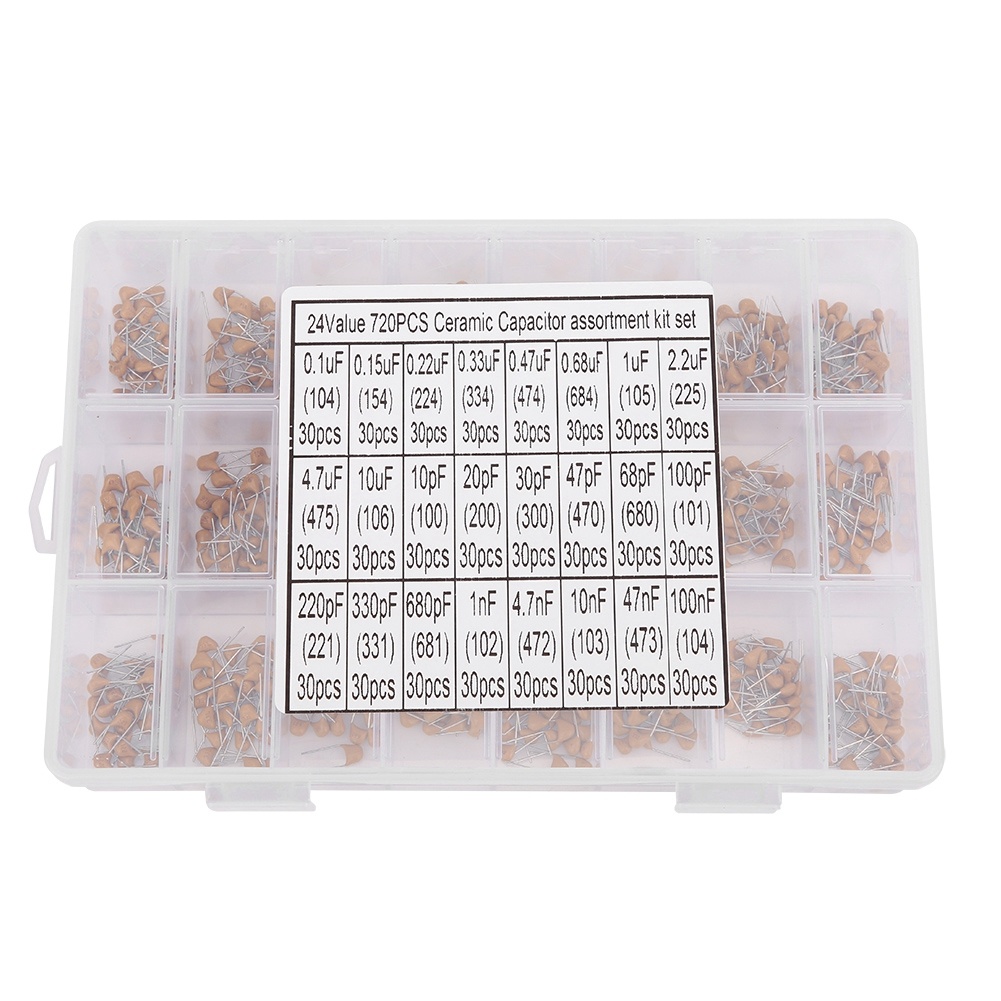 Capacitor Kit Assortment - Kit de sortimento de capacitores cerâmicos