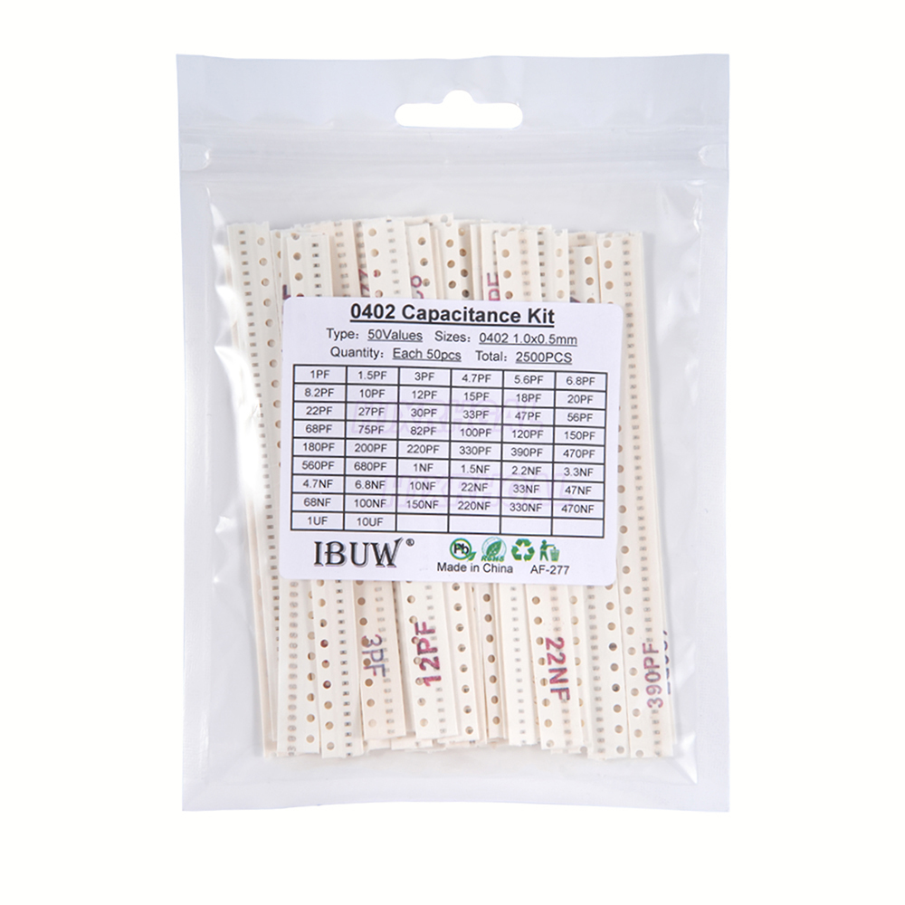 Capacitor Kit Assortment - 0402 smd capacitor cerâmico sortido kit