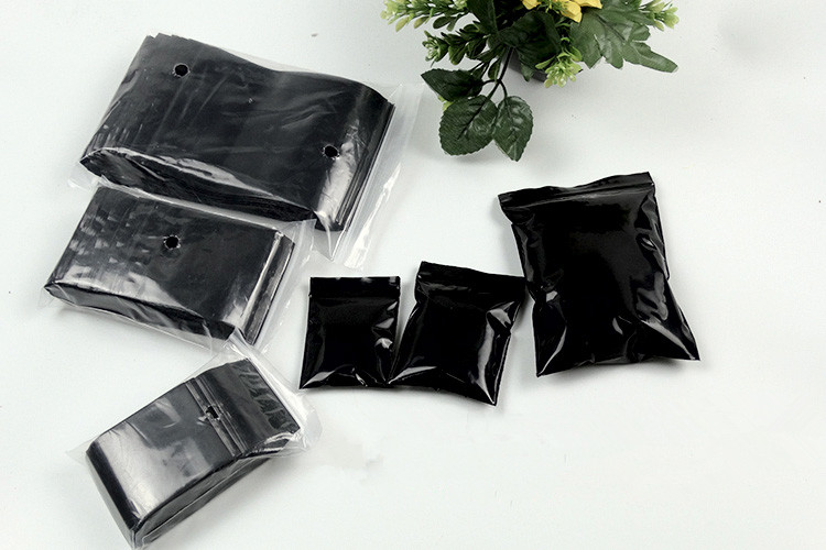 100PCS Sacos Plásticos Pretos  - Diy Electronics Logo avaliação e preço