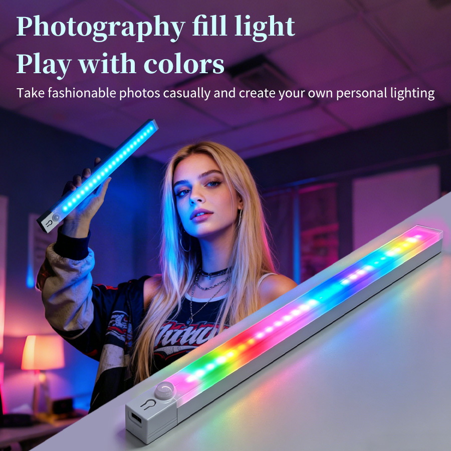Luz LED Magnética RGB de 30cm  - Ldr Light Sensor avaliação e preço