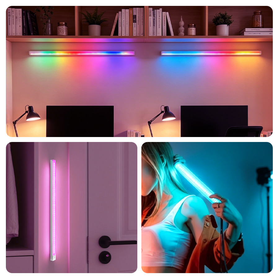 Luz LED Magnética RGB de 30cm  - Ldr Light Sensor avaliação e preço