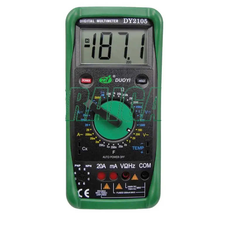 Multímetro digital DY2105 com  - Multimeter Digital avaliação e preço